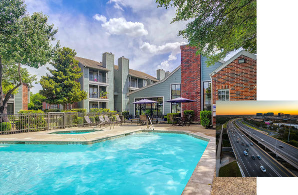 Pool view of The Barstow property.